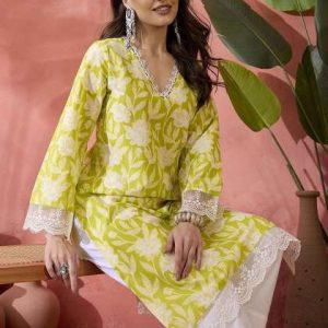 Yash Gallery Women's Viscose Rayon Relaxed Fit Anarkali Kurta