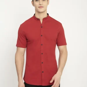 Men's Mandarin Collar Short